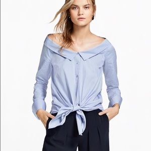 NWOTBrooks Brothers cotton off the shoulder size 6